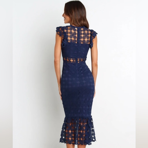 Petal & Pup Lauren Navy Dress Size Size 8 - Picture 3 of 11